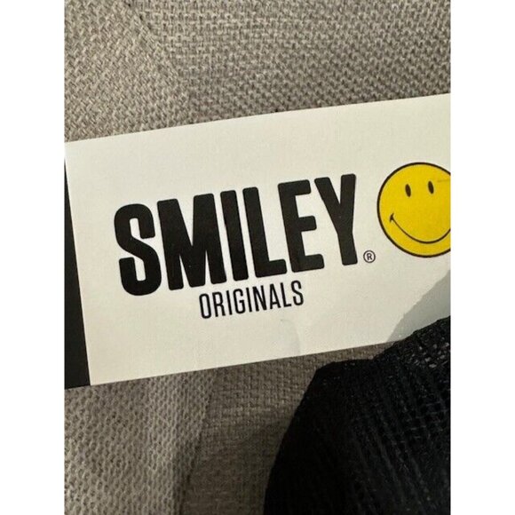 Smiley Originals Baseball Black White Green Help Peopl Smile Mesh Foam Snapback - Picture 3 of 7